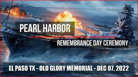 Guest Speaker R. DeBello - Pearl Harbor Remembrance Ceremony. Dec 07, 2022. El Paso TX