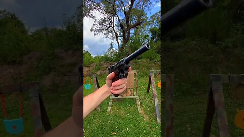 Point Shooting with an 86 year old Luger