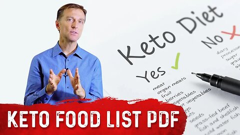 Ketogenic Diet Food List: Cheat Sheet (PDF) by Dr.Berg