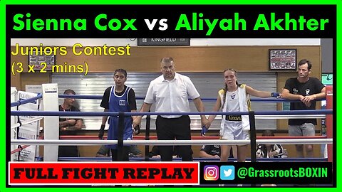Sienna Cox vs Aliyah Akhter - Juniors Contest - Guildford Amateur Boxing Tournament (10/09/23)