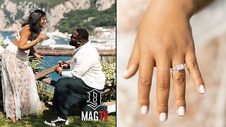 NFL Tackle Davon Godchaux Proposes To Chanel Iman During Their Italian Baecation! 💍