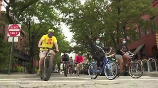 Cyclists take to the streets of Cleveland for Bike the Block for Black Lives event