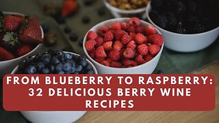 From Blueberry to Raspberry 32 Delicious Berry Wine Recipes #wine