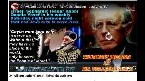 TALMUDIC JUDAISM DR. WILLIAM LUTHER PIERCE - The Cult That Rules the World