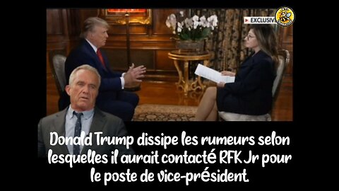 L’ancien président Donald Trump discute de ses candidats potentiels à la vice-présidence.