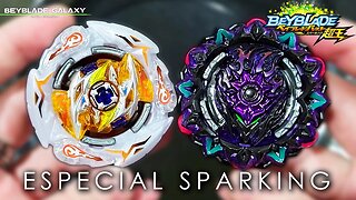 GLIDE RAGNARUK .Wh.R 1S vs VARIANT LUCIFER .BMb 2D (Especial Sparking) - Beyblade Burst ベイブレードバースト