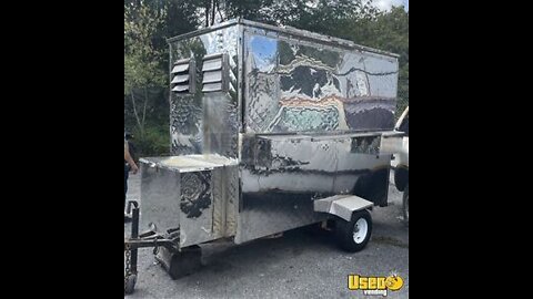 4' x 6' Compact Kitchen Food Trailer with Fire Suppression System for Sale in Pennsylvania