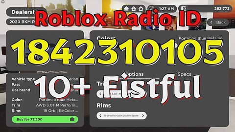 Fistful Roblox Radio Codes/IDs