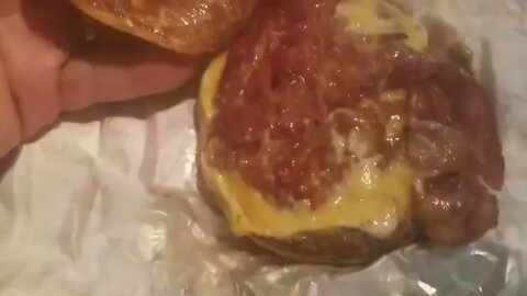 Sonic steak burger with cheese