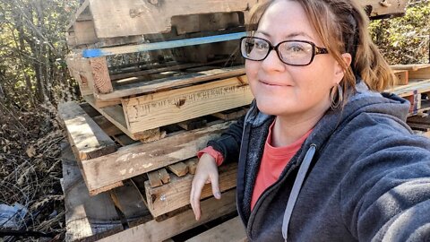Pallet Projects for our Tiny Cabin Coming Soon