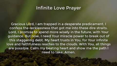 Infinite Love Prayer (Miracle Prayer for Financial Help from God)