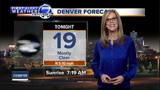 Sunny and warmer in Denver Monday