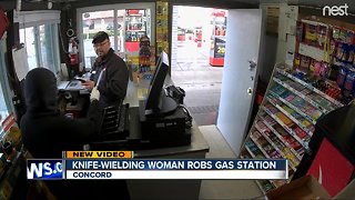 Woman with large knife robs Bay Area gas station