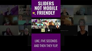 Sliders not Mobile Friendly