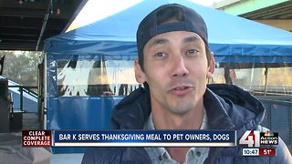 Bar K serves Thanksgiving meal to pets & owners