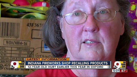 Fireworks store issues recall after Oxford child lost a hand