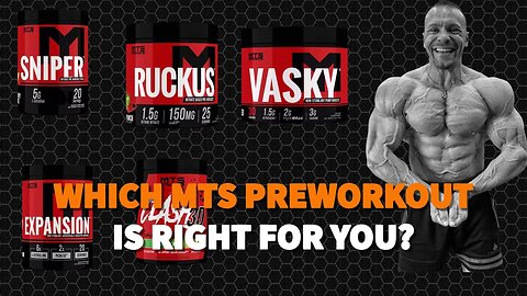 Which MTS Nutrition PreWorkout is Right for You?
