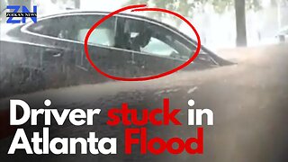 Driver Stuck in a Flooded Car Saved by Officer and Firefighter in Atlanta