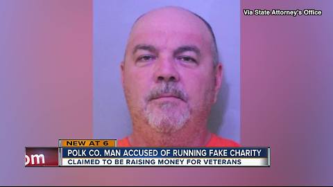 Officials: Polk County man created fake veterans charity to steal thousands of dollars in donations