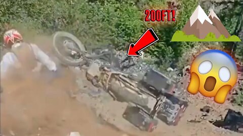 Biker falls off cliff! - BEST ROAD RAGE, CRASHES, CLOSE CALLS OF 2022 - Motorcycle Road Rage [Ep.27]