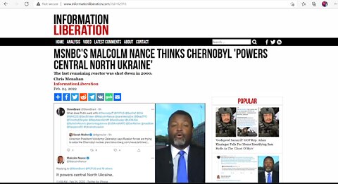 Liberty Conspiracy - MSNBC 'Expert' Says Chernobyl Powers Central Ukraine!