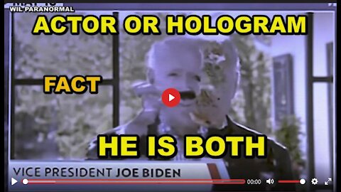 EVERYONE IS NOW REALIZING HOW FAKE BIDEN IS HE'S AN ACTOR AND A HOLOGRAM