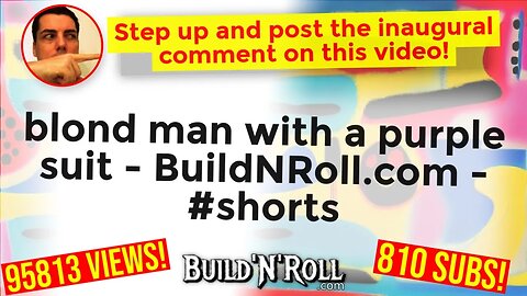 blond man with a purple suit - BuildNRoll.com - #shorts