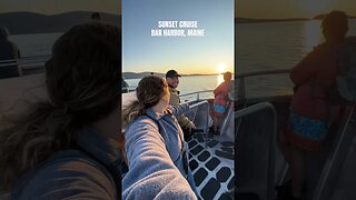 SUNSET CRUISE #travelcouple #travelvlog #maine #barharbor #sunset #sunsetview #traveltips #travel