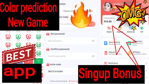 Color prediction game Unlimited Earning Tricks.