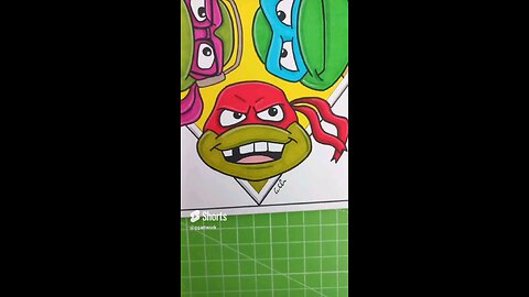 Teenage Mutant Ninja Turtles Cartoon Poster Drawing