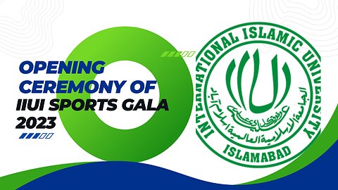 Opening ceremony of iiui sports gala 2023 by Dr. Hathal Homoud Alotaibi