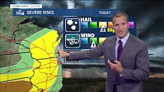 Scatter storms through Thursday evening