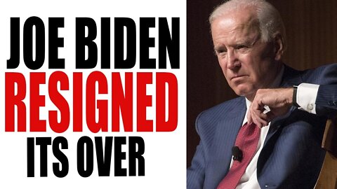 JOE DID A RESIGNATION IT'S OVER FOR HIM TODAY UPDATE - TRUMP NEWS