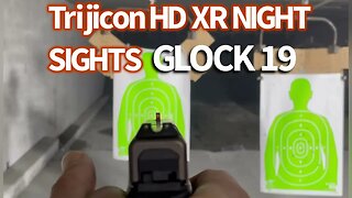 Experience Trijicon Glock Night Sights HD XR's POV Shooting on a Glock 19