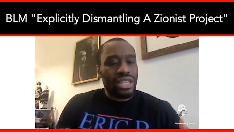 BLM “Very Explicitly Is Talking About The Dismantling A Zionist Project”