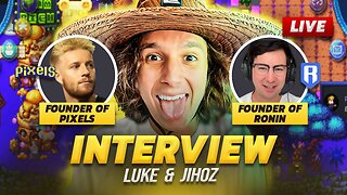 Pixels game farming simulator Founder Interview Luke , Jihoz Zerlin