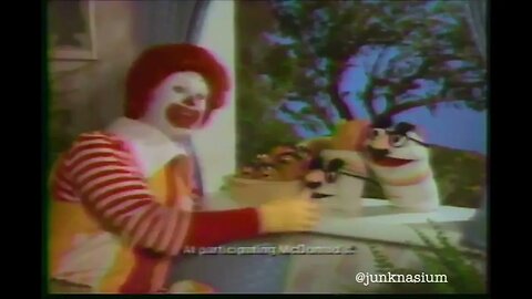 1985 Mcdonald's Chicken McNugget Happy Meal Commercial