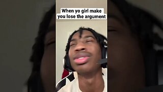 When yo girl make you lose the argument😂😂 #comedy #dswayy #skit #tiktokshorts