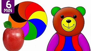 Shapes & Colors for Children with Color Coin & Jeep Car Shapes 3D Kids Baby Learning Educational