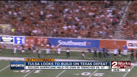 Tulsa encouraged by play in the trenches vs. Texas