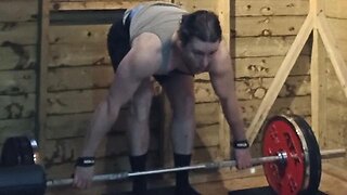 3x12 105 Kgs Defecit Stiff-leg Snatch-Grip Deadlifts. Last Set