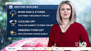 Metro Detroit Forecast: Storms still possible