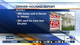 Denver homes selling over list price