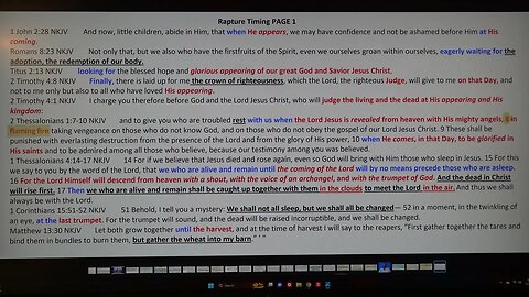 Rapture Timing PAGE 1 of 6