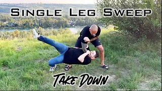 Single Leg Sweep Take Down for Self Defense