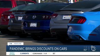 Pandemic brings discounts on cars