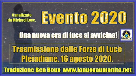 L'evento 2020- Una nuova era di luce si avvicina!