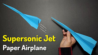 How to Make a "Supersonic Jet Paper Airplane". DIY Crafts Origami