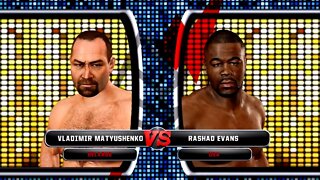 UFC Undisputed 3 Gameplay Rashad Evans vs Vladimir Matyushenko (Pride)