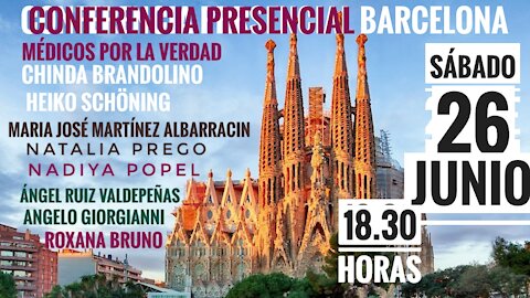 Barcelona Conferencia internacional gratis presencial 26 de junio Médicos por la Verdad del Mundo